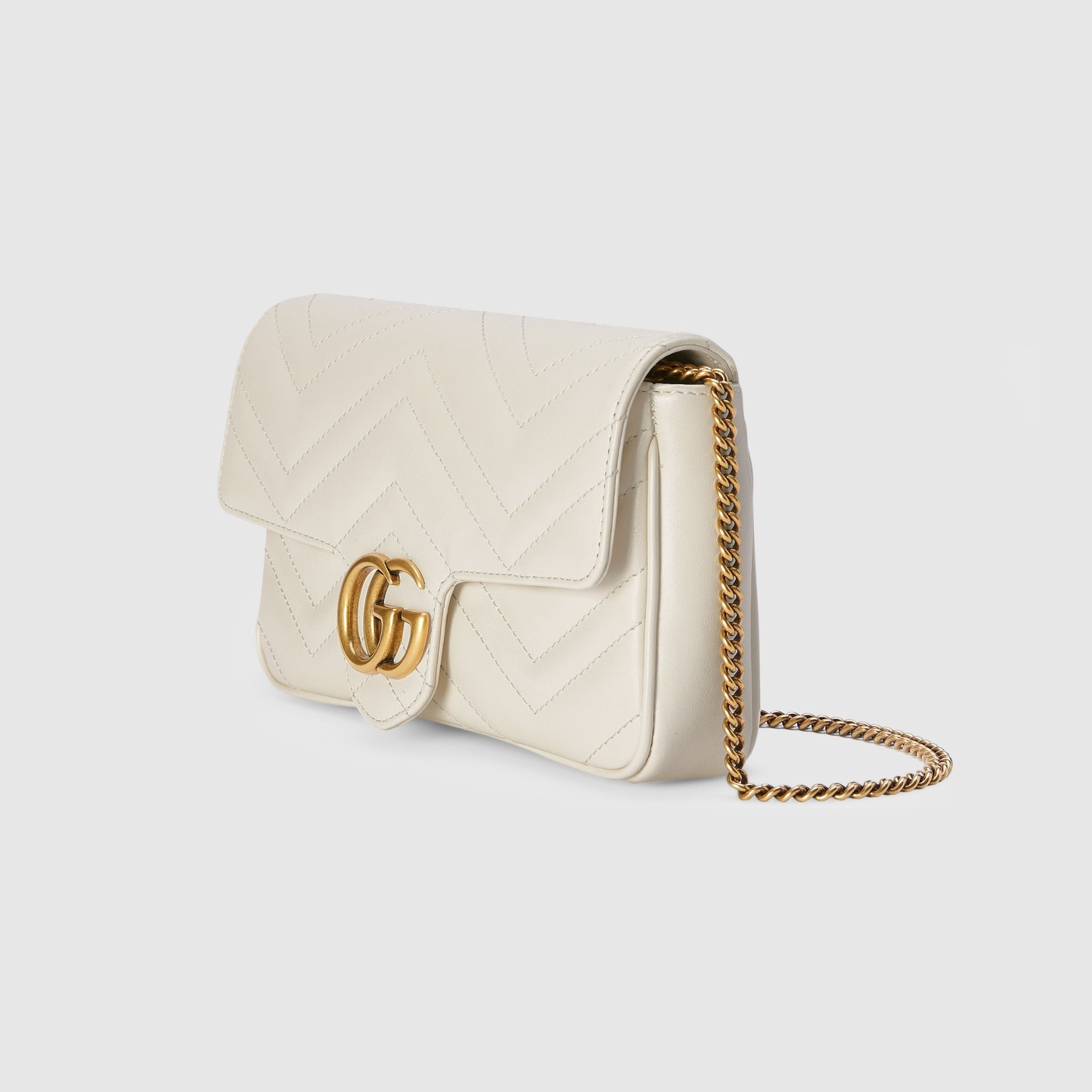  Túi Nữ Gucci GG Marmont Super Mini Bag 'White' 