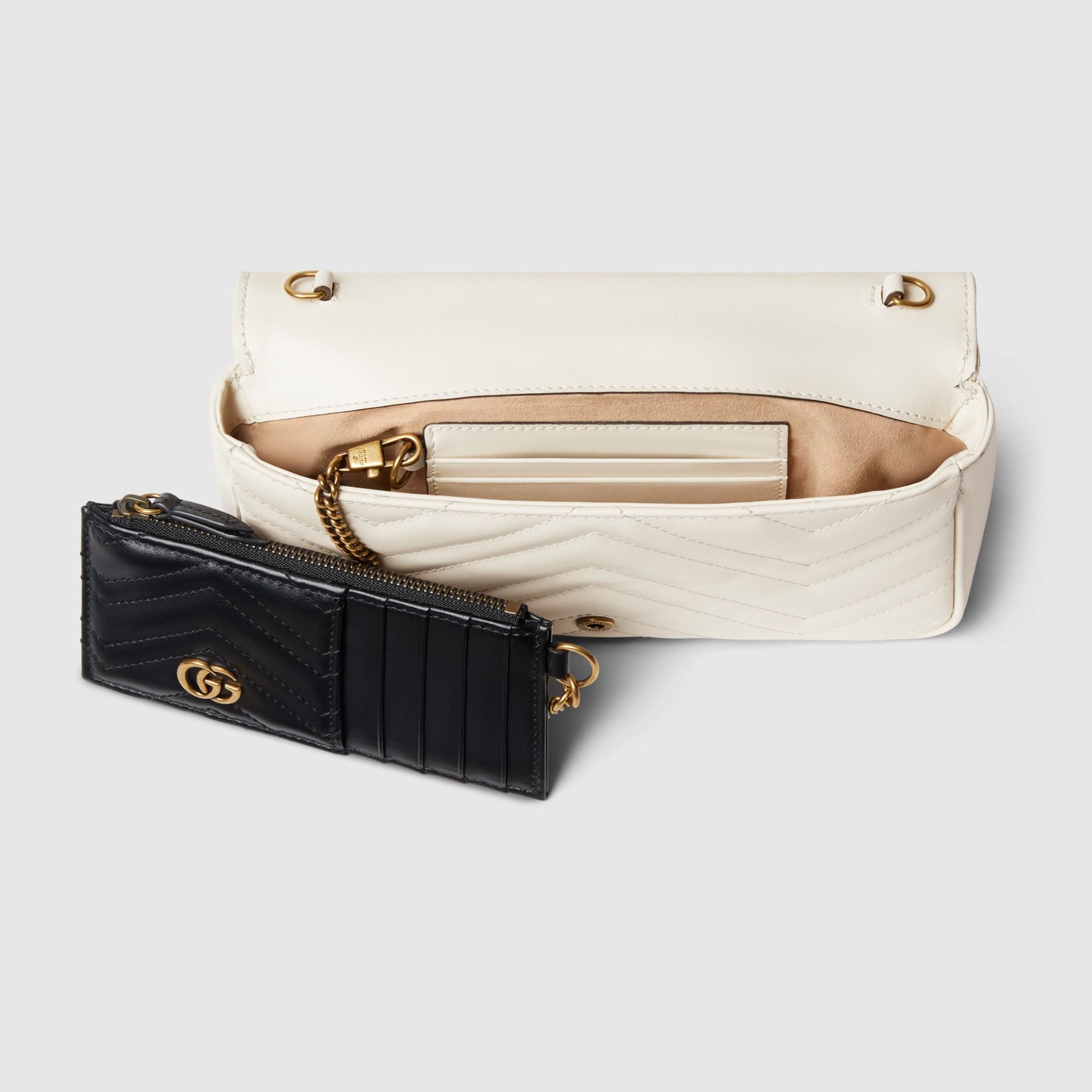  Túi Nữ Gucci GG Marmont Super Mini Bag 'White' 