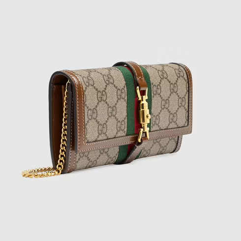  Túi Nữ Gucci Jackie 1961 Chain Wallet 'Beige' 