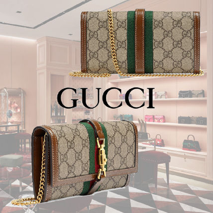  Túi Nữ Gucci Jackie 1961 Chain Wallet 'Beige' 