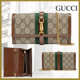  Túi Nữ Gucci Jackie 1961 Chain Wallet 'Beige' 