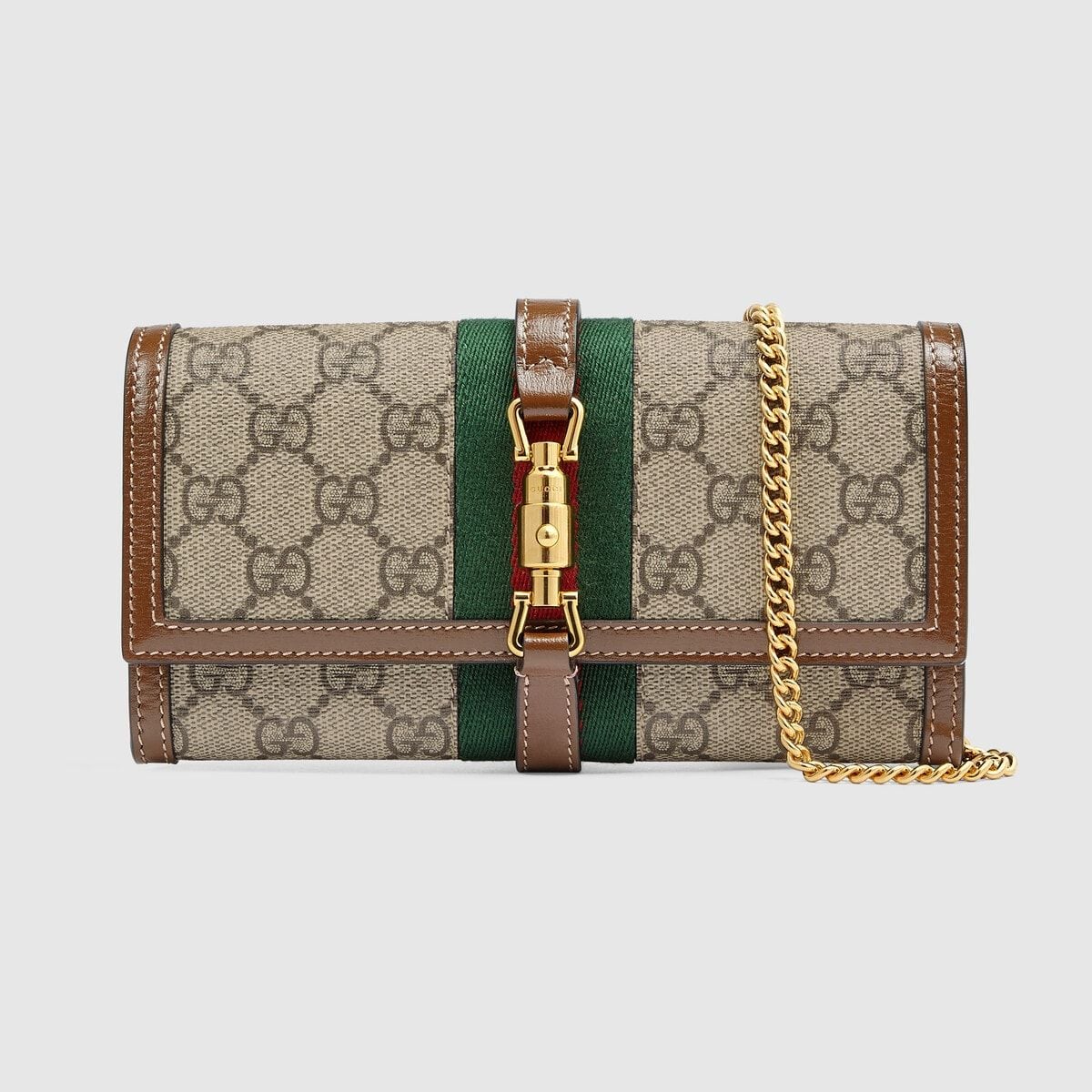  Túi Nữ Gucci Jackie 1961 Chain Wallet 'Beige' 