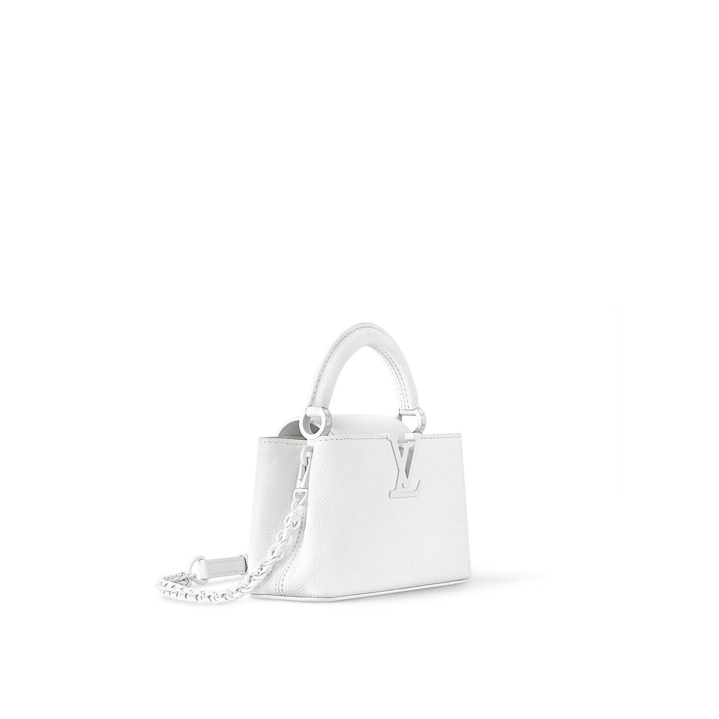  Túi Nữ Louis Vuitton Capucines East-West Mini Bag 'White' 