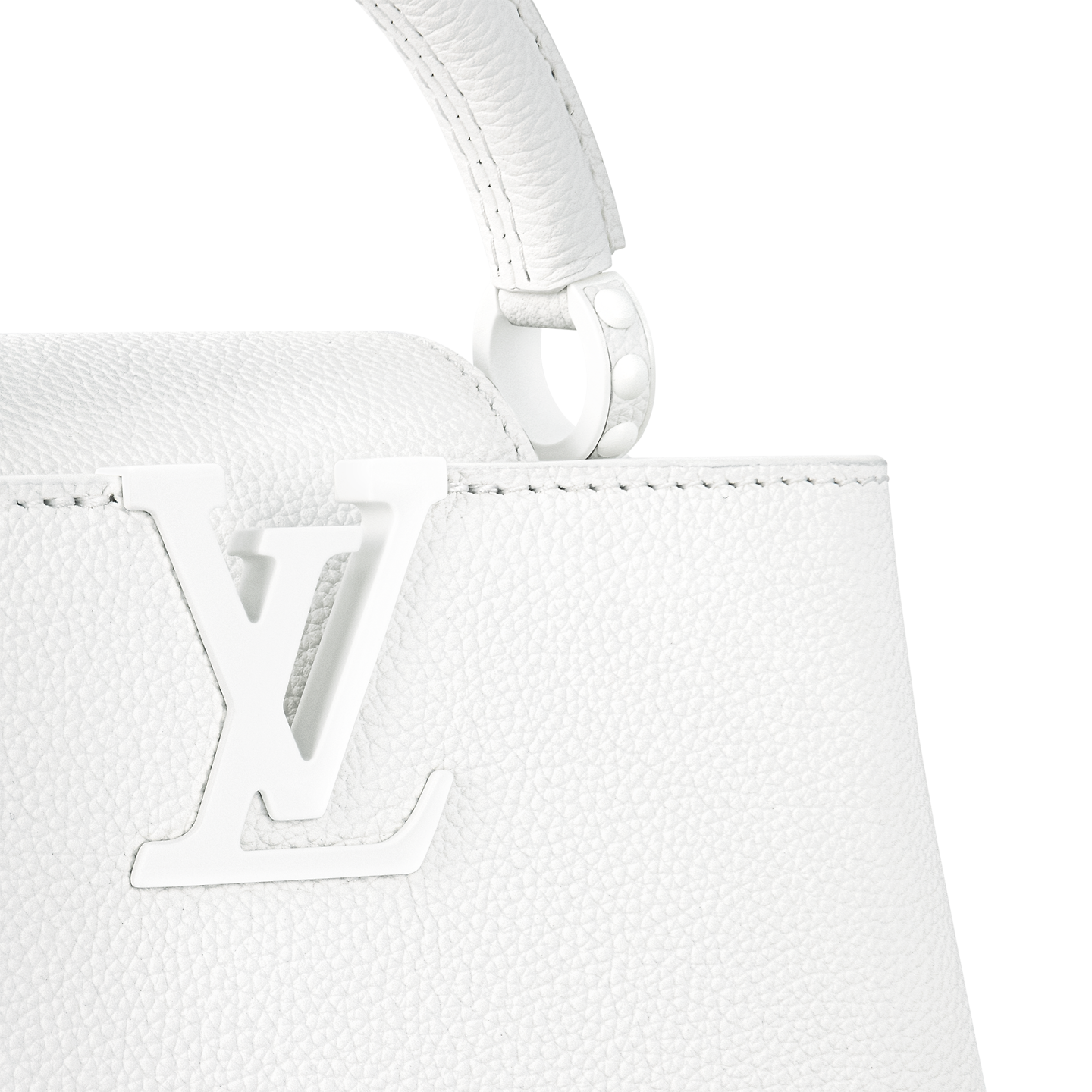  Túi Nữ Louis Vuitton Capucines East-West Mini Bag 'White' 