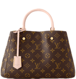  Túi Nữ Louis Vuitton Montaigne BB Monogram 'Brown Canvas' 