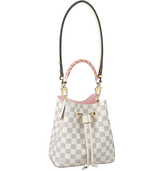  Túi Nữ Louis Vuitton Neonoe BB Bucket Damier 'White Pink' 