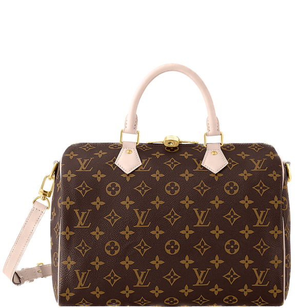  Túi Nữ Louis Vuitton Speedy Bandouliere 30 Monogram Canvas 'Beige' 