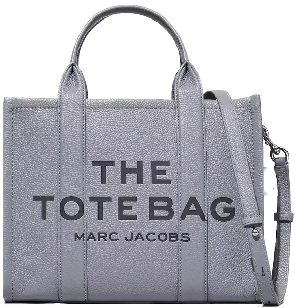  Túi Nữ Marc Jacobs Leather Medium Tote Bag 'Wolf Grey' 