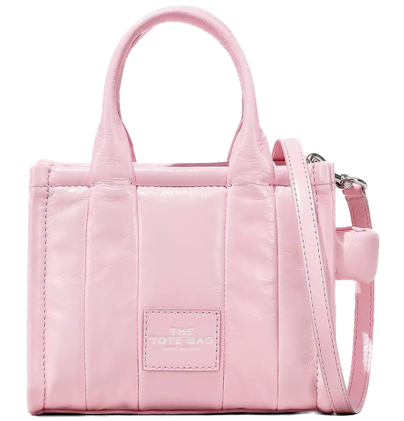  Túi Nữ Marc Jacobs Shiny Crinkle Mini Tote 'Bubblegum' 