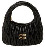  Túi Nữ Miu Miu Wander Matelassé Bag 'Black' 