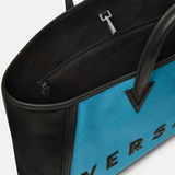  Túi Nữ Versace Cabas Logo Tote 'Blue Black' 