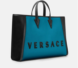  Túi Nữ Versace Cabas Logo Tote 'Blue Black' 