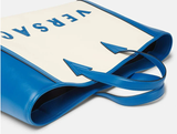  Túi Nữ Versace Cabas Logo Tote 'Blue White' 