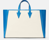  Túi Nữ Versace Cabas Logo Tote 'Blue White' 