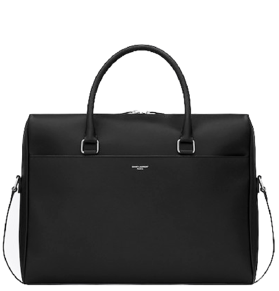  Túi Nam Saint Laurent Duffle Briefcase In Embossed Leather 'Black' 