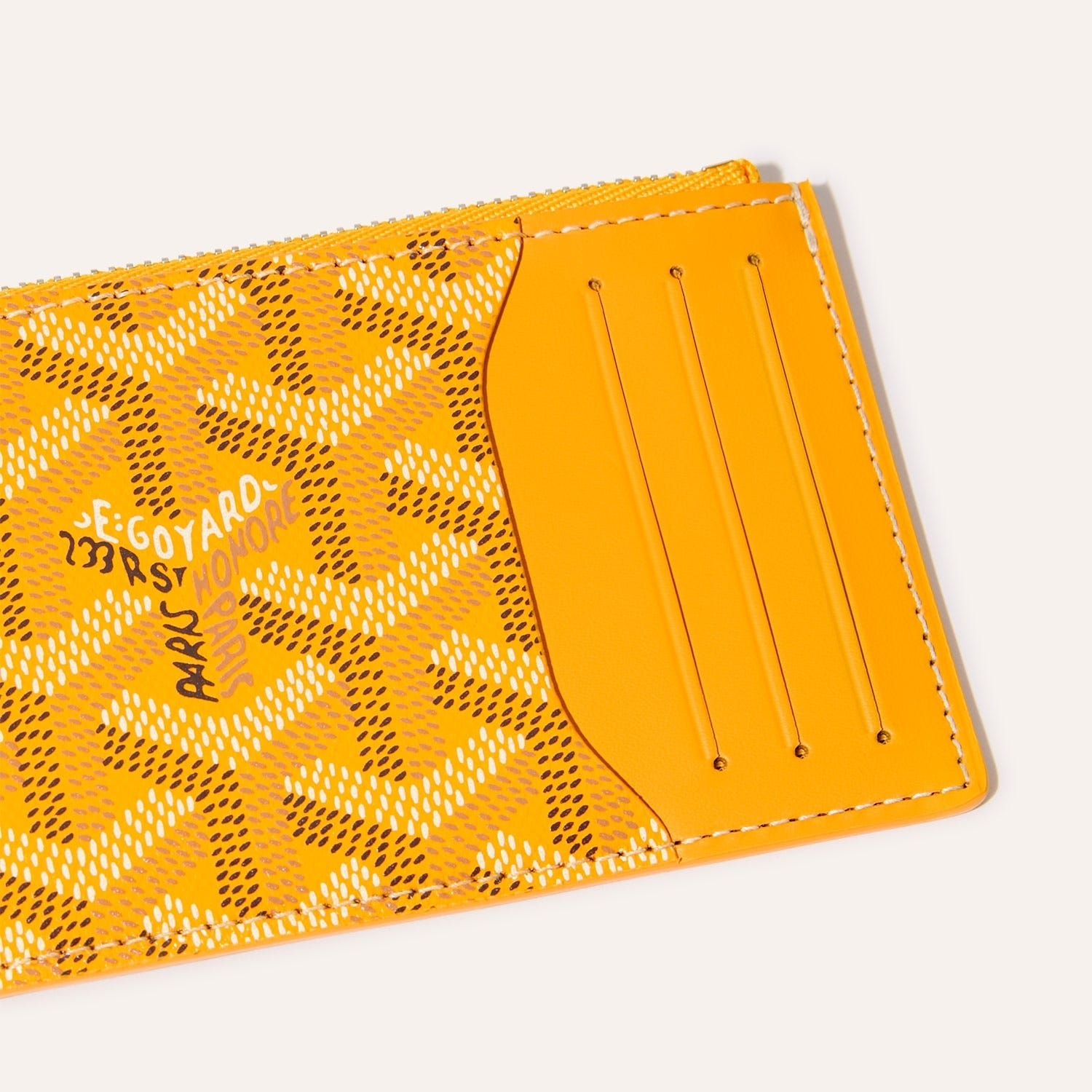 Ví Goyard Bourbon Zipped Card Holder 'Yellow' 