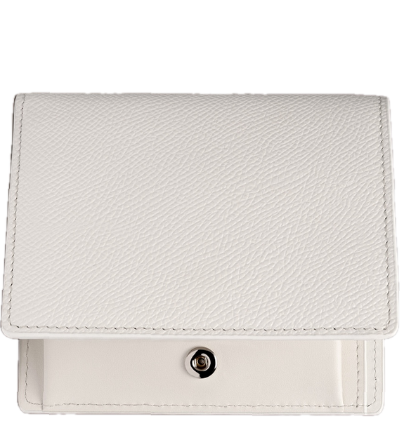  Ví Maison Margiela Leather Card Holder 'White' 