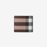  Ví Nam Burberry Check and Leather Bifold Wallet 'Brown' 