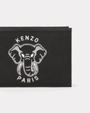  Ví Nam Kenzo Large Varsity Jungle Clutch 'Black' 