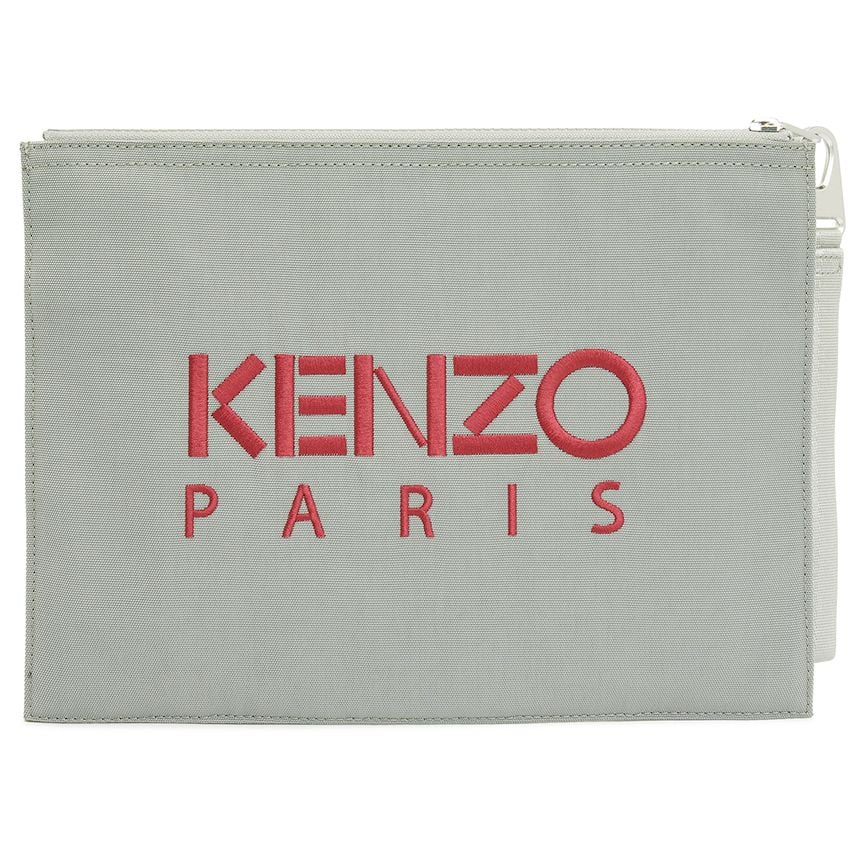  Ví Nam Kenzo Tiger Large Common Clutch 'Gray' 