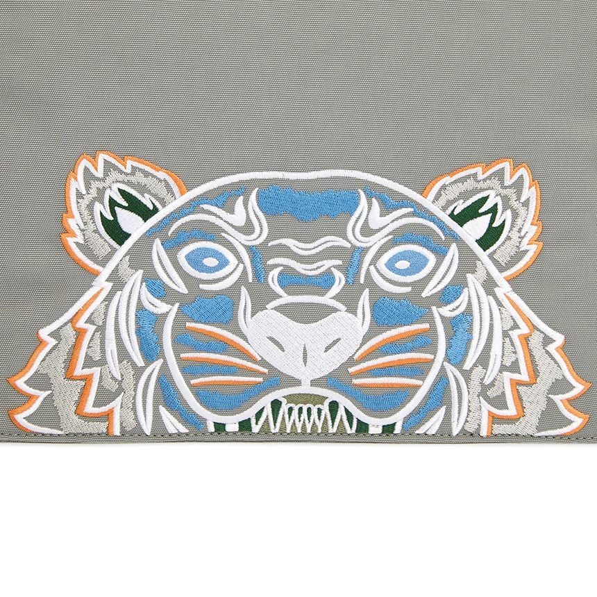  Ví Nam Kenzo Tiger Large Common Clutch 'Gray' 
