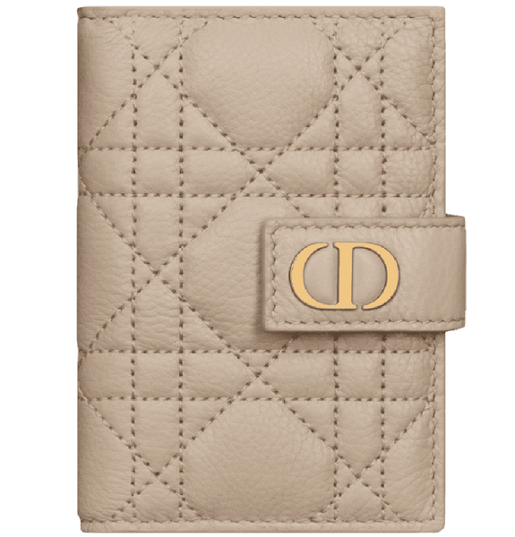  Ví Nữ Dior Caro Vertical Card Holder 'Sand-colored' 