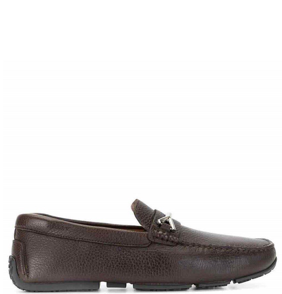  Giày Nam Bally Pieret Grained Deer Leather Loafers 'Coffee' 