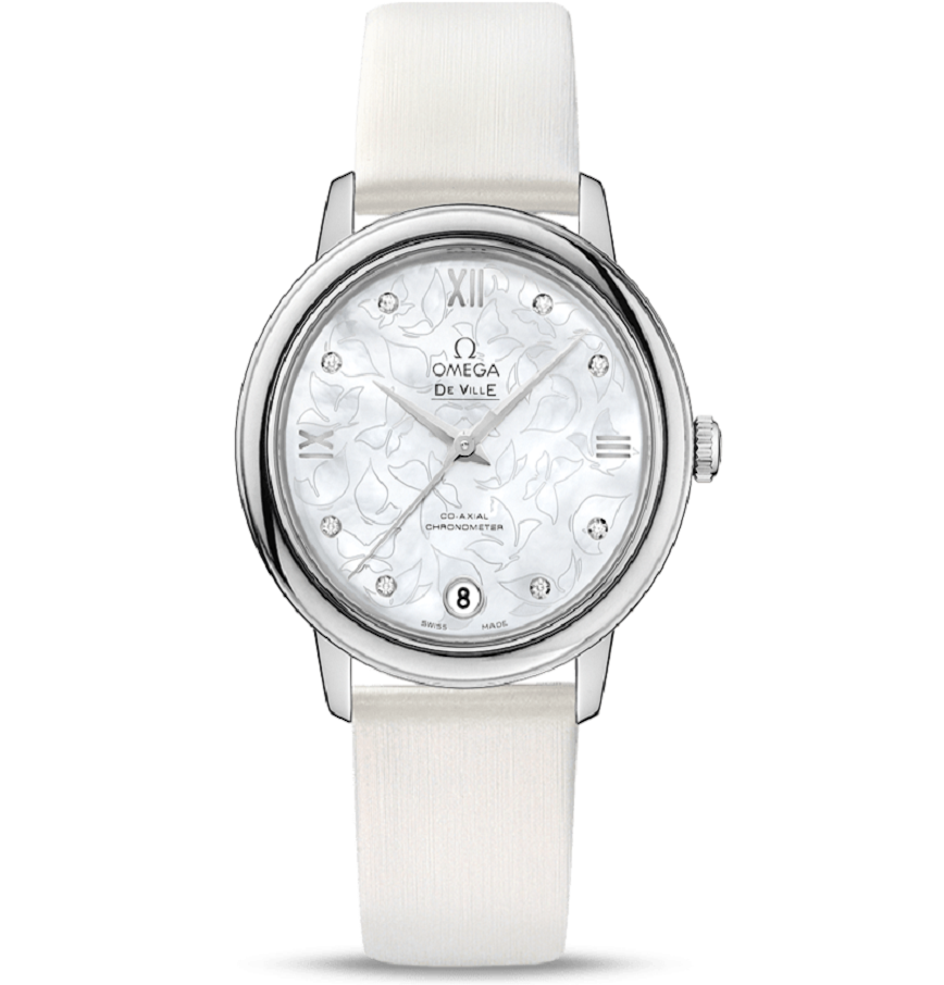 Đồng Hồ OMEGA DeVille Prestige Mother of Pearl Butterfly Dial Ladies W