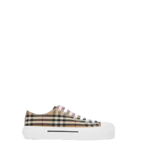  Giày Nữ Burberry Vintage Check Cotton Sneakers 'Archive Beige' 