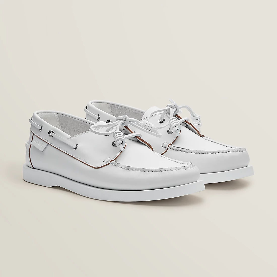  Giày Nam Hermes Ecoutille Loafer 'Blanc' 