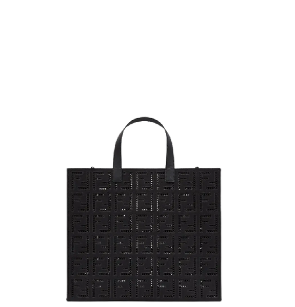  Túi Nữ Fendi Shopper Canvas Bag 'Black' 