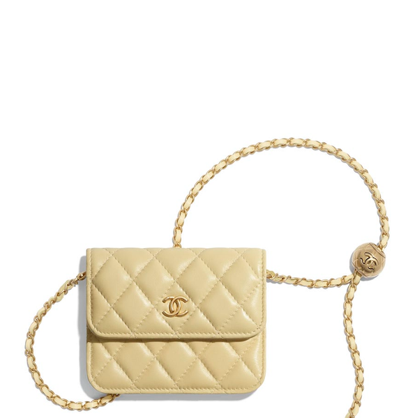  Túi Nữ Chanel Clutch On Chain Lambskin 'Gold' 