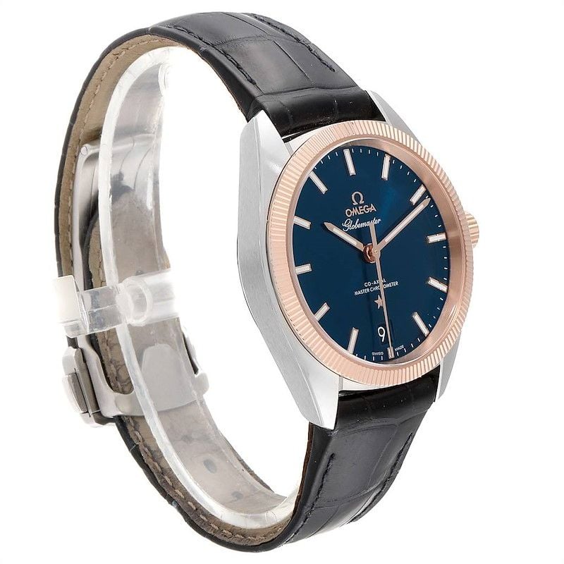  Đồng Hồ OMEGA Constellation Automatic Blue Dial Blue Leather 