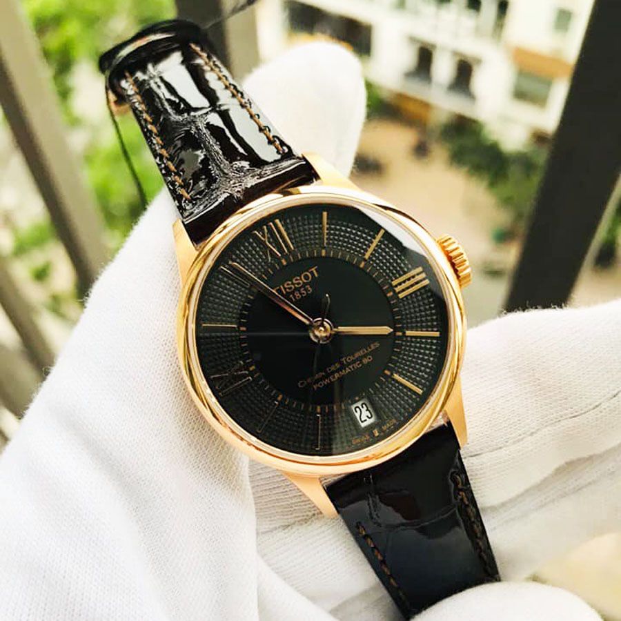  Đồng Hồ Nữ Tissot Chemin des Tourelles Automatic 'Brown' Dial 