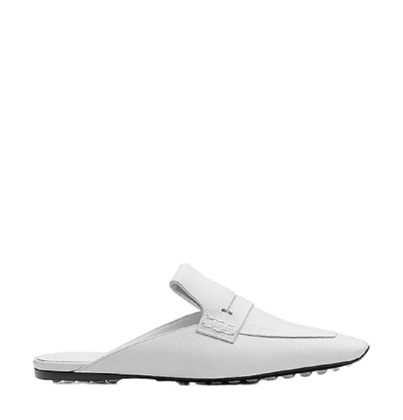  Giày Nữ Hermes Eloge Mule Blanc 