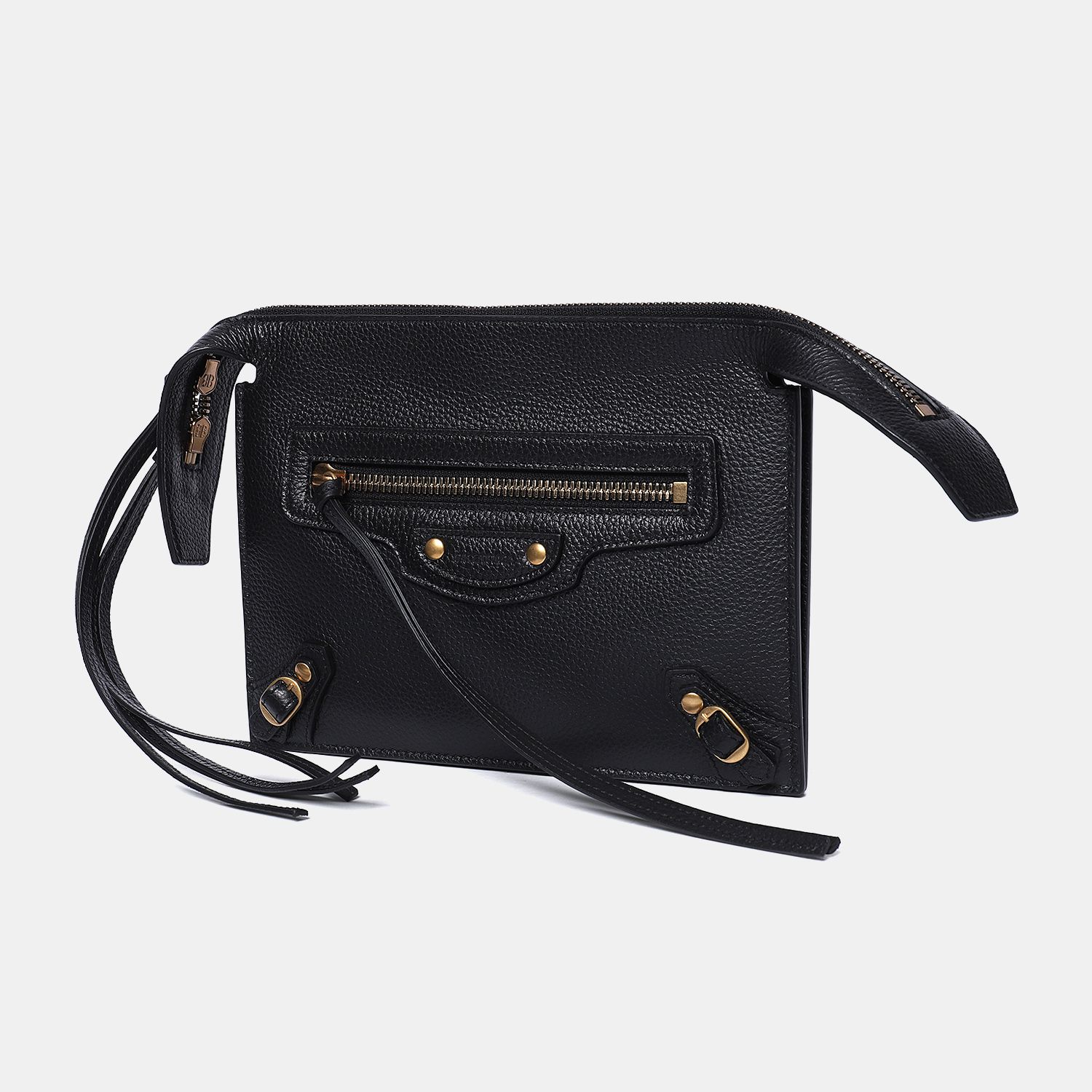  Túi Nữ Balenciaga Pink Croc Mini Hourglass With Chain 'Black' 