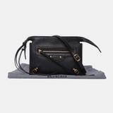  Túi Nữ Balenciaga Pink Croc Mini Hourglass With Chain 'Black' 