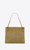  Túi Nữ Saint Laurent Niki Medium Shopping Bag In Suede 'Barley Green' 