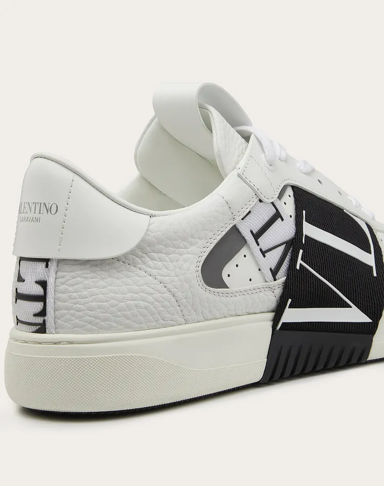  Giày Nam Valentino VL7N Low Top Calfskin 'Black White' 