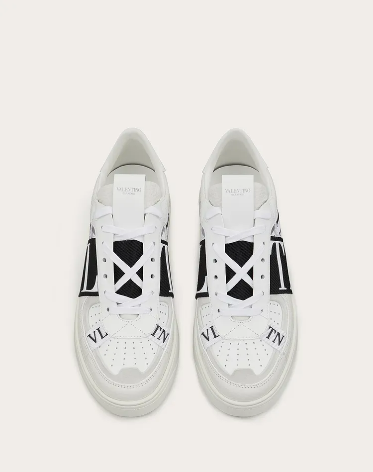  Giày Nam Valentino VL7N Low Top Calfskin 'Black White' 