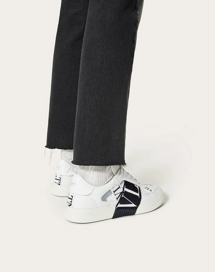  Giày Nam Valentino VL7N Low Top Calfskin 'Black White' 