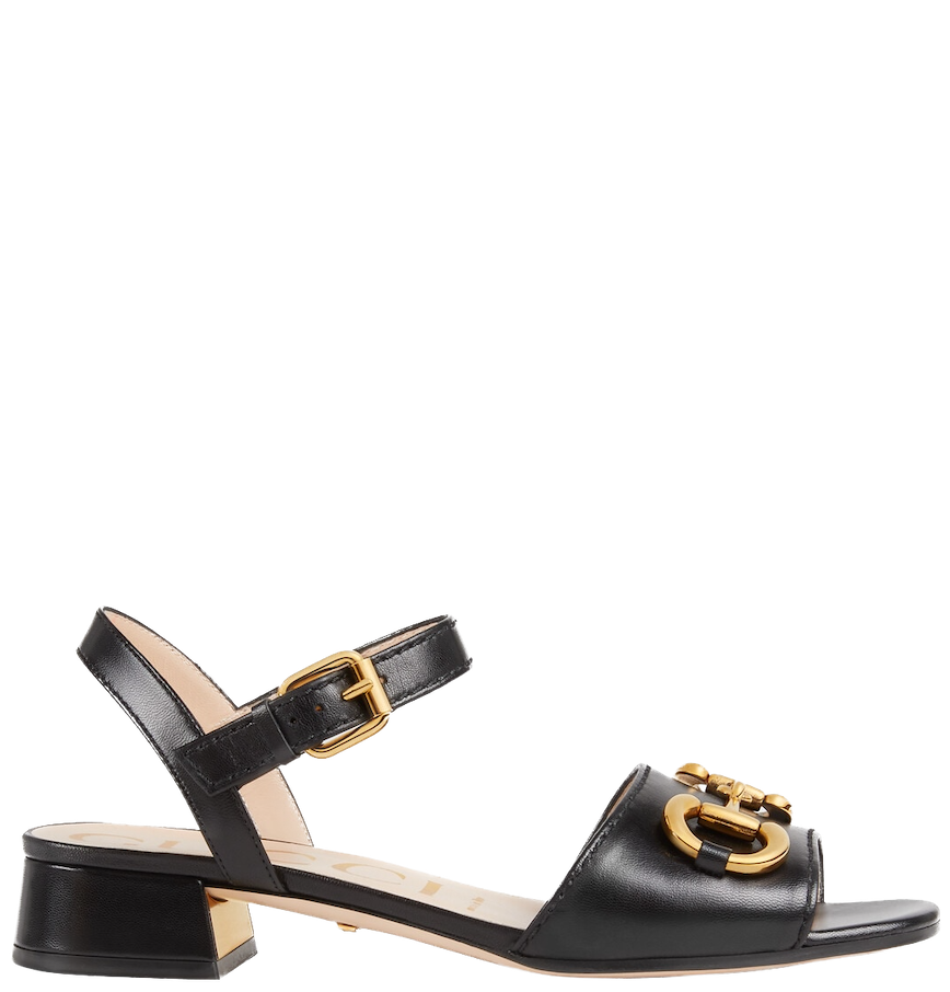  Dép Nữ Gucci Sandal With Horsebit Leather 'Black' 