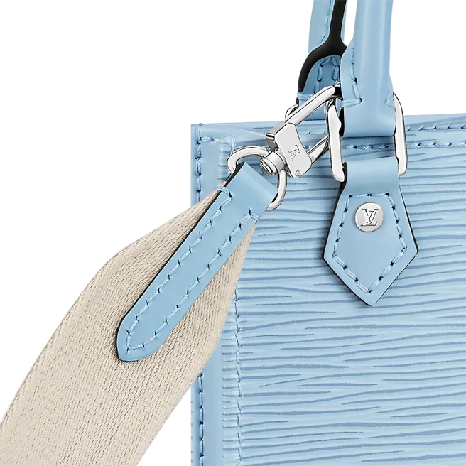 Túi Nữ Louis Vuitton Petit Sac Plat Epi 'Bleu Nuage' M81069 – LUXITY