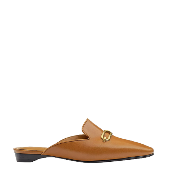  Giày Nữ Hermes Esmee Mule Beige Doré 