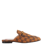  Giày Nữ Gucci Princetown Slipper Canvas 'Orange Blue' 