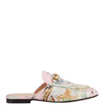  Giày Nữ Gucci Tiger Princetown Slipper Leather 'Pink' 