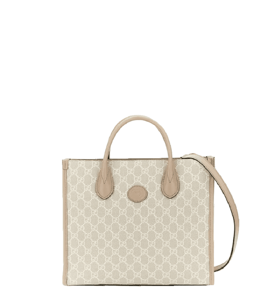  Túi Nữ Gucci Small Tote Bag With Interlocking G 'Beige' 