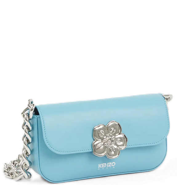  Túi Nữ Kenzo Boke Leather Shoulder Bag 'Cyan' 