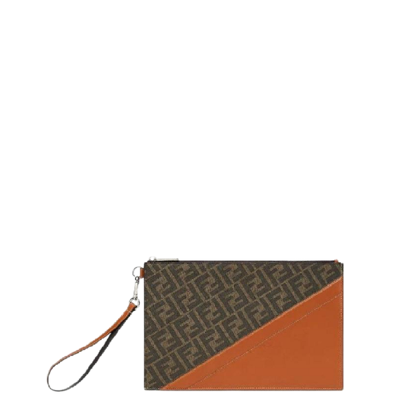  Túi Nam Fendi Flat Pouch 'Brown Fabric' 