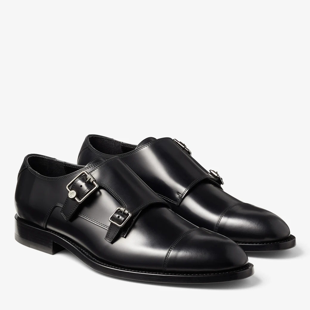  Giày Jimmy Choo Nam Finnion Monkstrap 'Black' 